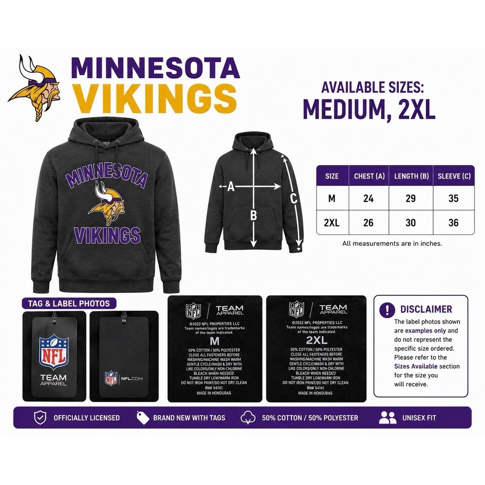 NFL APPAREL Minnesota Vikings JACKET Hoodie
